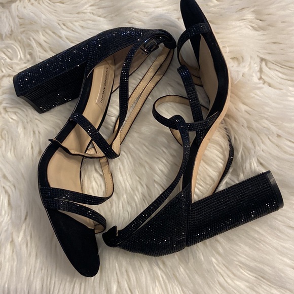 ANTONIO MELANI SANDALS SIZE 11 BNWOT LEATHER SOLE COLOR BLACK HEEL 4” STABLE - Picture 15 of 16